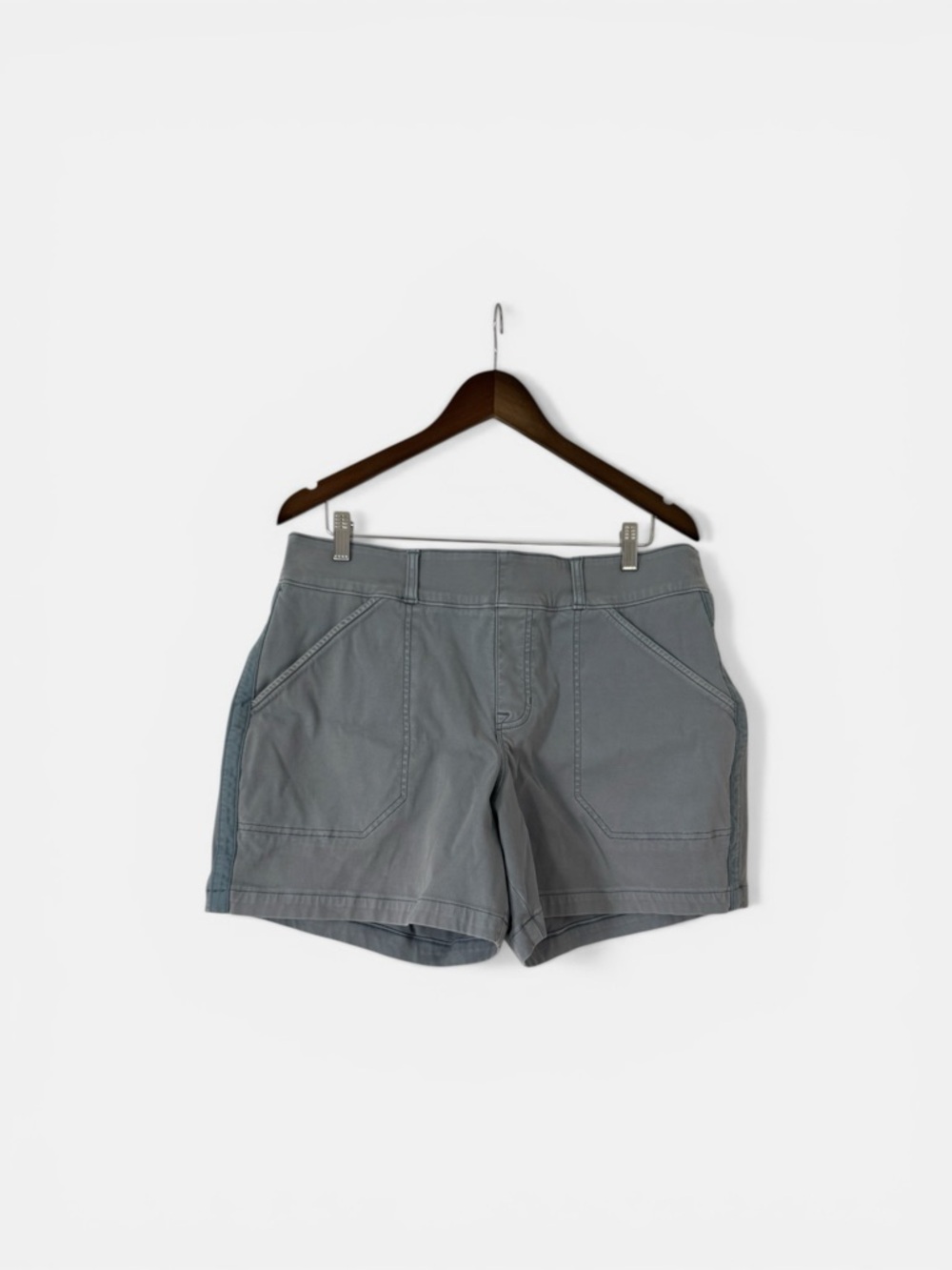 SPANX Soft Light Blue Shorts with Tag Detail
